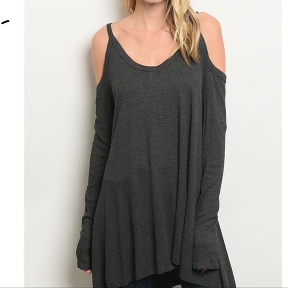 ♥️🛍30% Off Sale🛍❤️Oversized Cold Shoulder Tunic